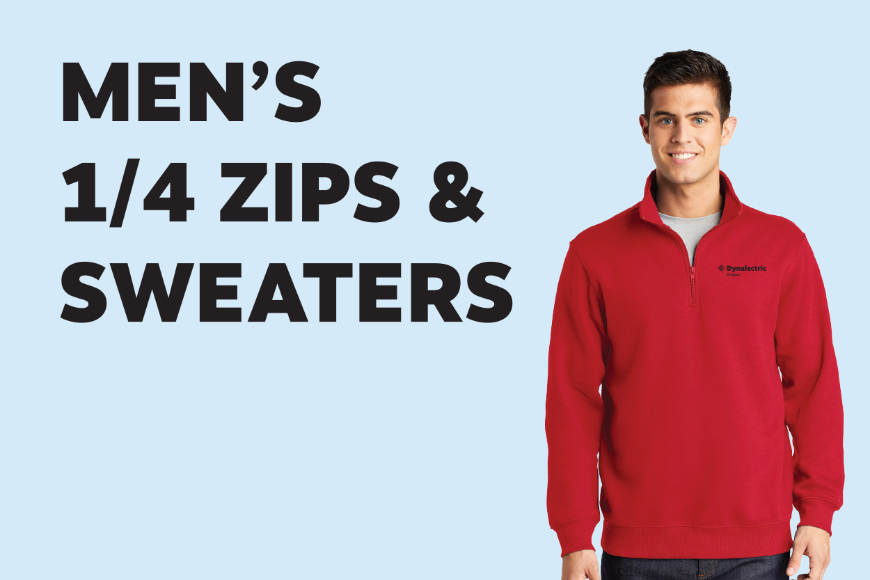 Mens 1/4 Zips & Sweaters